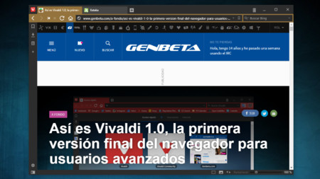 Vivaldi lanza su versión 1.2 con más gestos de ratón y nuevas opciones de personalización