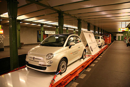 El Fiat 500 se cuela hasta en el Metro de Berlín