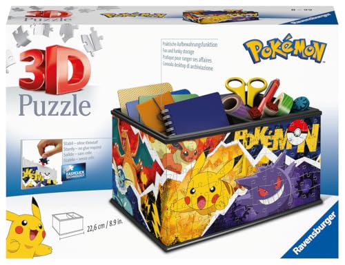 Ravensburger Rompecabezas 3D – Caja de Almacenamiento Pokémon 