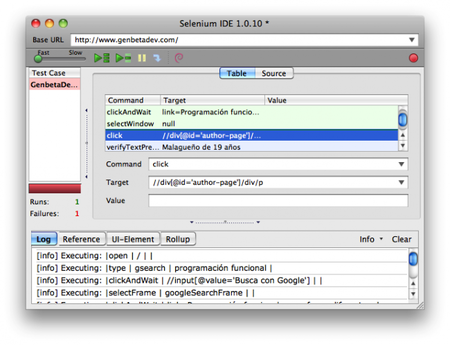 Selenium, herramientas para testar web apps