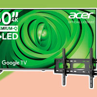 De a 100 pesos la pulgada: pantalla QLED Acer de 50 pulgadas ya tiene irresistible precio de remate y un soporte de pared gratis 