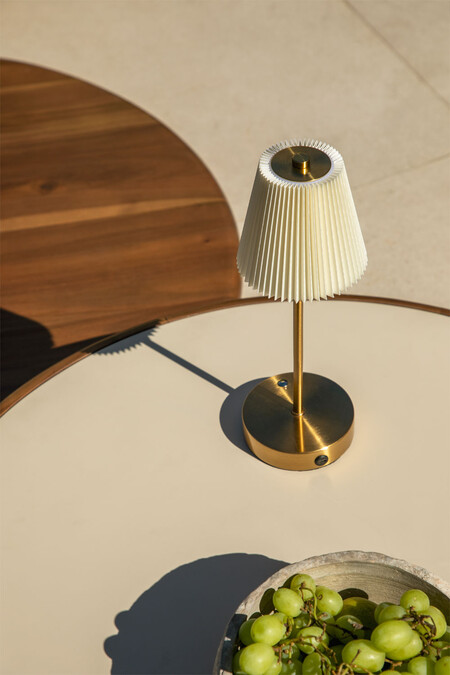 Lampara De Mesa Led Inalambrica Para Exterior En Hierro Myrdal