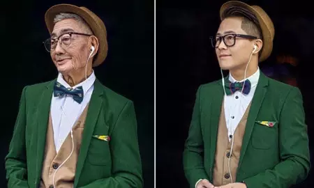 En China un nieto convierte en icono de moda a su abuelo un granjero de 85 años