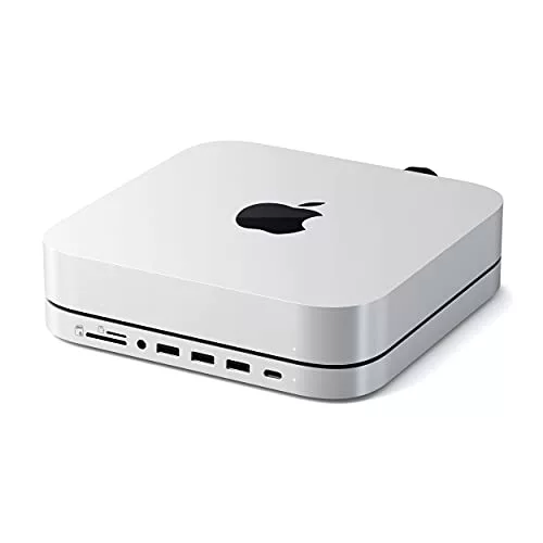 Satechi サポートおよび Mac mini 用 SSD ケース付き Type-C ハブ