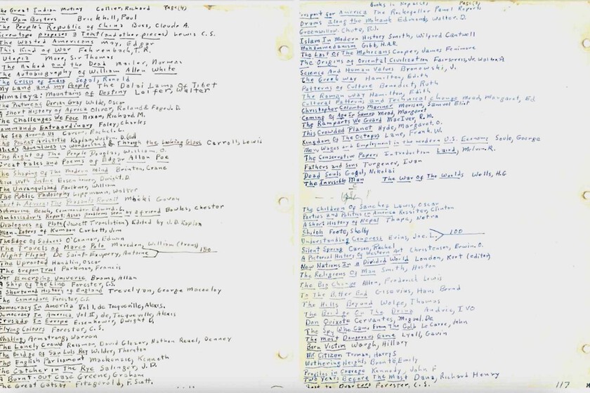 Antes de morir, este hombre dejó una lista de todo lo que había leído en su vida: 3.599 libros de todo tipo que ahora puedes consultar