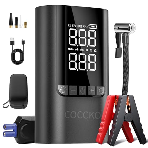 COCCKO Arrancador de Batería de Coche 6000A