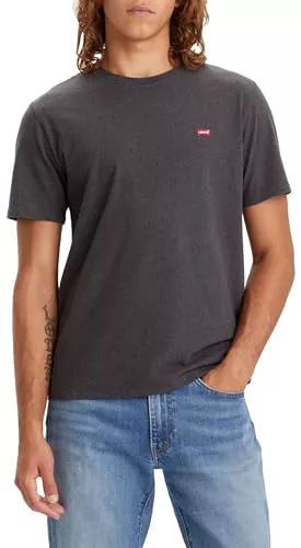Levi's Ss Original Housemark Tee Camiseta, Dark Charcoal Heather Dkr