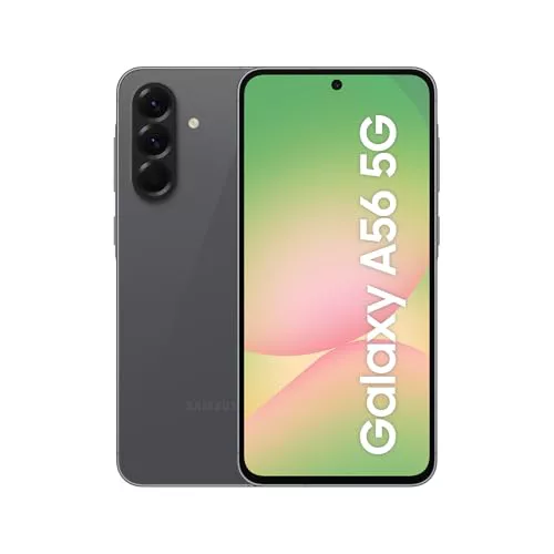 Samsung Galaxy A56 5G 256GB, Teléfono Móvil, 8GB RAM, 50MP Cámara, Negro, Garantía del Fabricante 3 Años + 1 Año Extra
