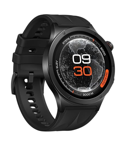 OPPO Watch X3 Smartwatch con Wear OS, Pantalla AMOLED 1.5”, Batería hasta 16 días, ECG y Salud en 60s, GPS Dual, Resistente IP69/5ATM, Titanio y Cristal Zafiro, Obsidian Black