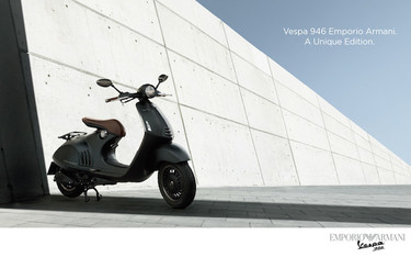 Circula por las calles de tu ciudad desprendiendo estilo: Vespa x Emporio Armani