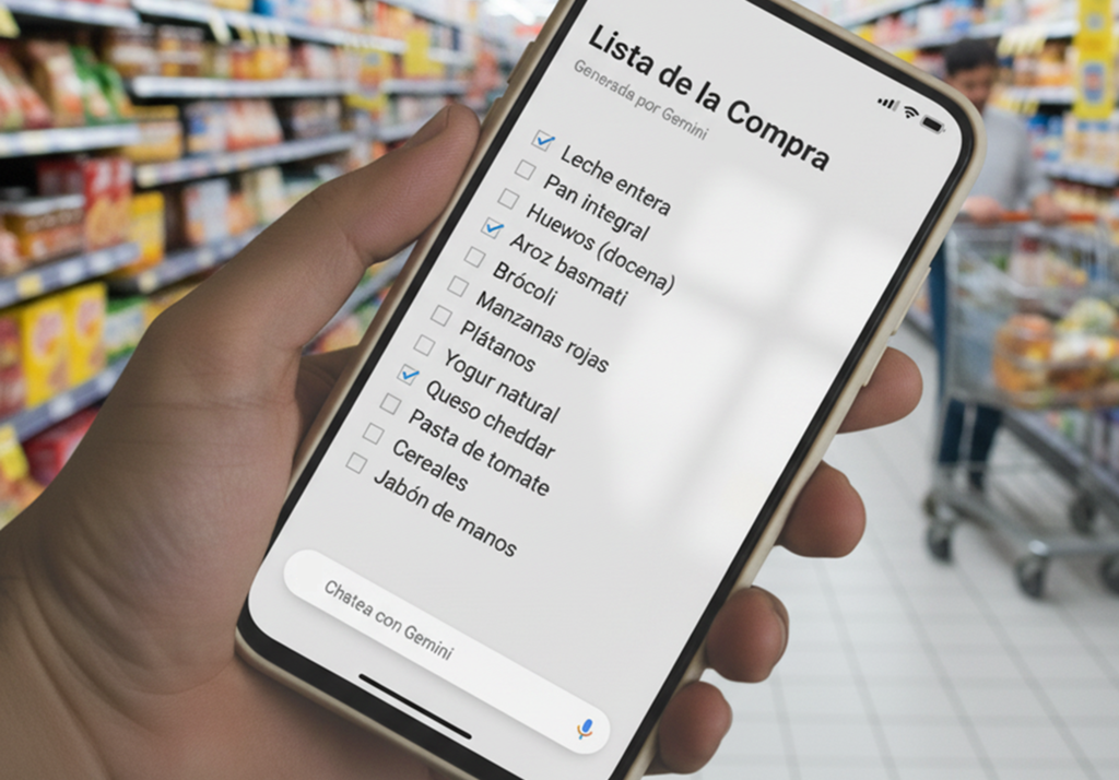 La lista de la compra con Gemini: esta es la plantilla que ahora siempre utilizo al ir al supermercado