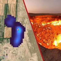 La 'Puerta del Infierno' de Turkmenistán lleva 55 años ardiendo, pero unas imágenes por satélite apuntan a que podría estar apagándose