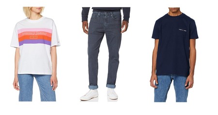Chollos en tallas sueltas de pantalones, chaquetas y camisetas de marcas como Tommy Hilfiger o Levi`s en Amazon por menos de 35 euros
