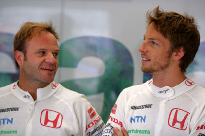Brawn confirma a Button y Barrichello para 2009