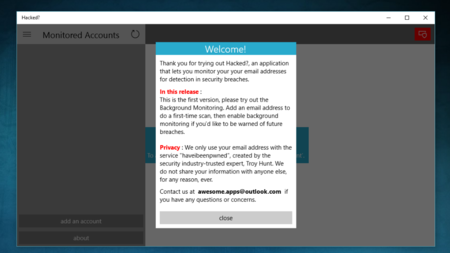 'Hacked?' Con esta app universal de Windows 10 sabrás si tu correo ha sido hackeado