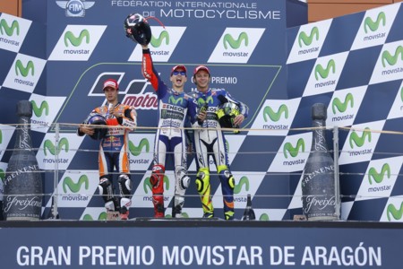 Podio Motogp Aragon 2015