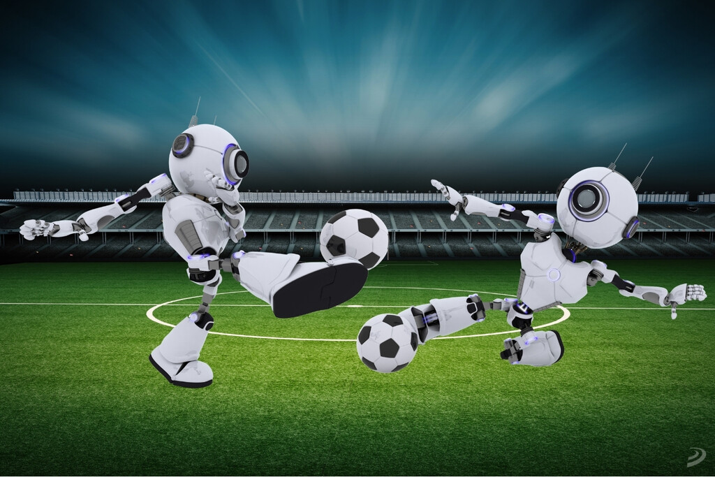 Un partido de fútbol entre robots 