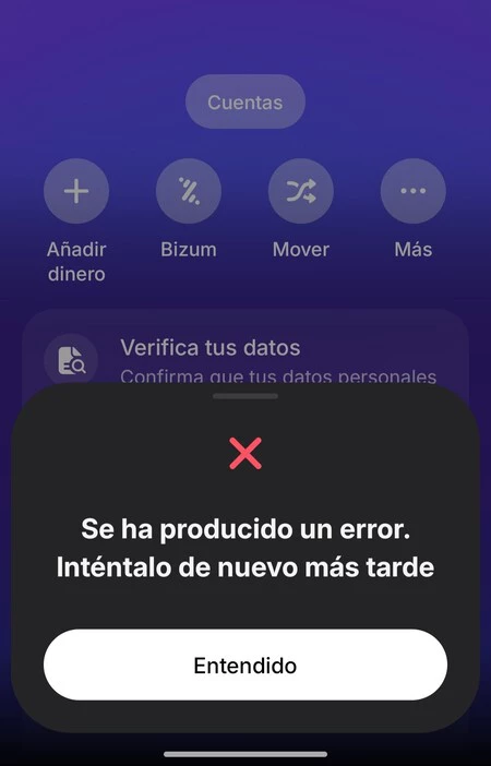 Revolut Captura App Caida