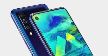 Samsung Galaxy M40: el mayor de la familia llega con agujero en pantalla Infinity-O y altavoz bajo el panel