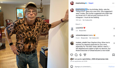 Stephen King Instagram