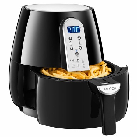 Cupón de descuento de 25 euros en la freidora sin aceite Aicook XL: aplicándolo cuesta 57,99 euros en Amazon