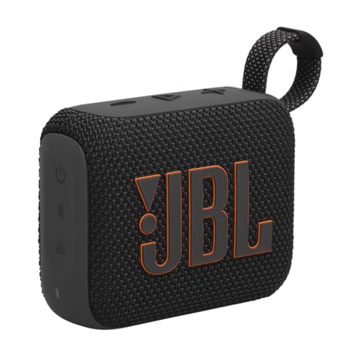 JBL Go 4 Bocina Portátil Bluetooth, 4.2W de Potencia, Reproducción 7 Horas, Resistente al Agua y al Polvo IP67 - Negro