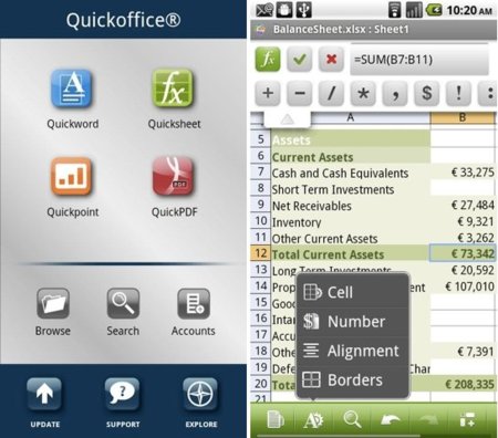 Quickoffice Pro para Android se actualiza para facilitar aún más la edición de archivos ofimáticos