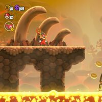 Restos fósiles de viejos dragones al 100% en Super Mario Bros. Wonder
