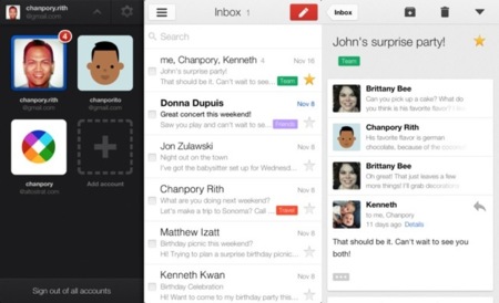 Gmail 2.0 para iOS: rediseñada, más rápida y con soporte para múltiples cuentas