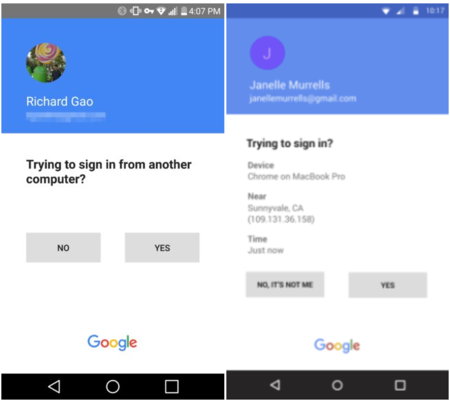 Verificación en dos pasos Google