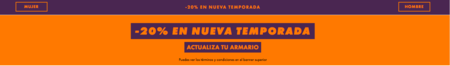 En ASOS tenemos 20% en toda la moda y accesorios de nueva colección por tiempo limitado