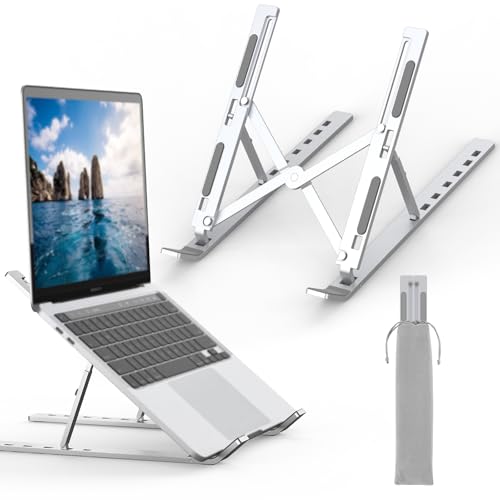 GRIFEMA Soporte para Ordenador Portátil, Laptop Stand Ajustable 7 Ángulos