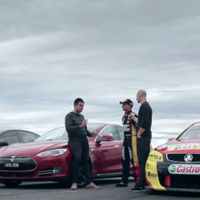 Tesla  Model S vs HSV GTS vs Holden Commodore V8 Super Car, la carrera más impredecible