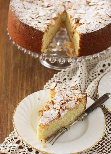 Bizcocho de requesón y almendra. Receta sin gluten