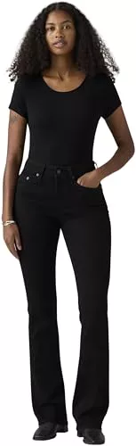 Levi's 725 High Rise Bootcut Vaqueros, Midnight Gaze - Black, 26W / 30L Mujer