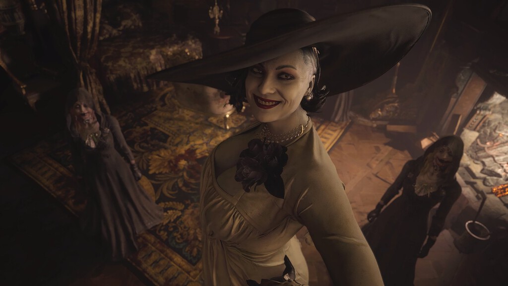 Para interpretar a Lady Dimitrescu en Resident Evil Village, su actriz tuvo que grabar las escenas mirando a las caderas de sus compañeros 