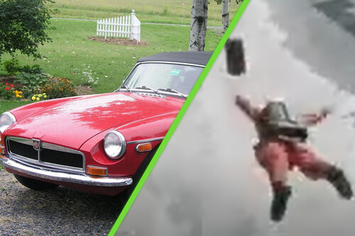 En 1973 alguien tuvo la grandiosa idea de lanzar un carro desde un avión para un comercial. Salió muy mal