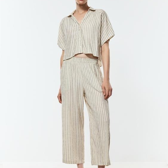 Pantalón culotte textura

