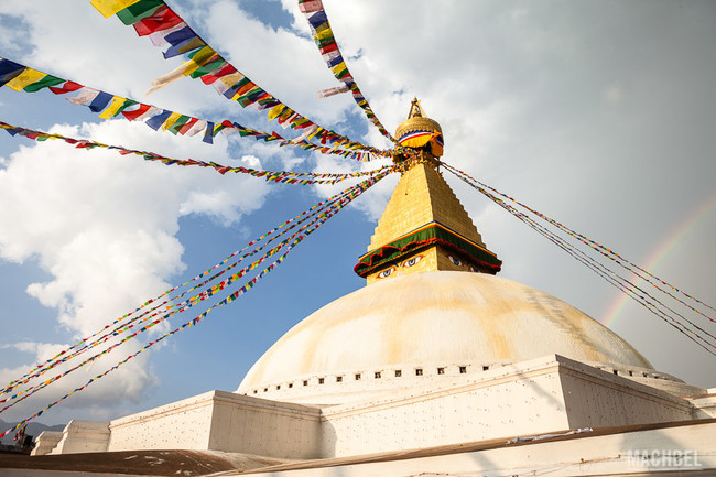 Templo De Bouddhanath Katmandu Capital De Nepal