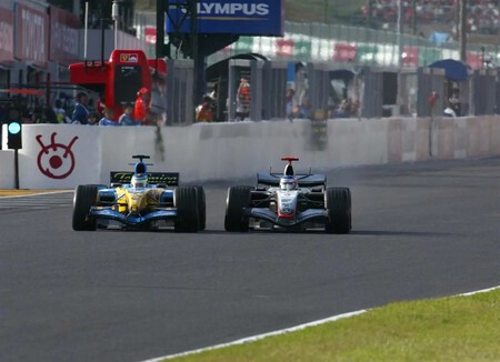 Raikkonen Fisichella Suzuka F1 2005