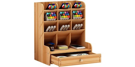 organizador de madera para escritorio