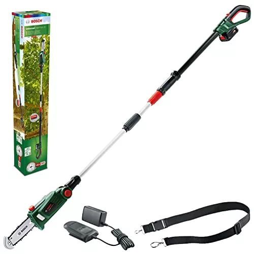 Bosch Sierra telescópica a batería UniversalChainPole 18 (2 baterías, sistema de 18 V, en caja de cartón)