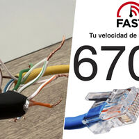 He fabricado el cable de red Ethernet más cutre del mundo. Lo mejor de todo es que el Internet va genial