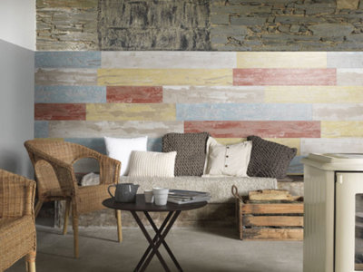 Apúntate a decorar con madera, sin usar madera. Revestimientos sorprendentes 