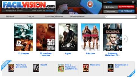 FácilVisión: videoclub online legal con películas a 2 euros o menos
