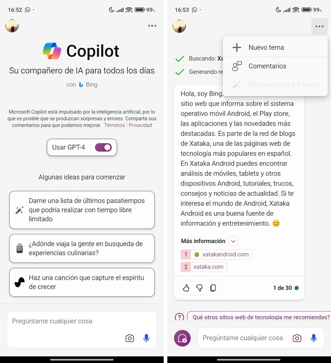 Microsoft Copilot acaba de llegar a Android: GPT-4 gratis y adiós a la ...