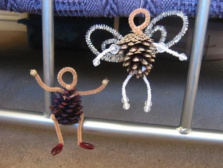 muñecos con piñas navidad
