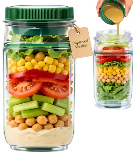 TMillions SalatBox - Ensaladera para Llevar con Compartimentos