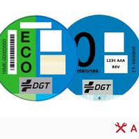 Dónde se puede conseguir la etiqueta medioambiental de la DGT y cuál es su precio