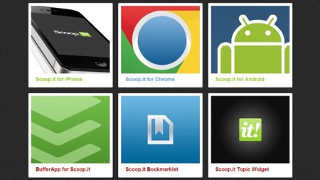 Scoop.it lanza su extensión oficial para Chrome y una página con todos los complementos que tiene